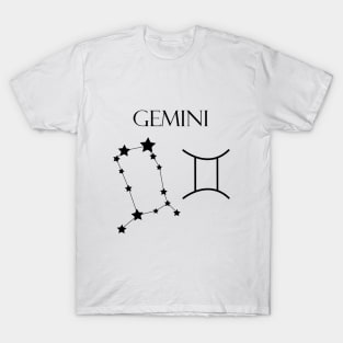 Gemini Zodiac Horoscope Constellation Sign T-Shirt
